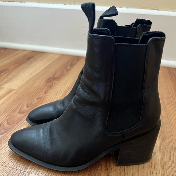Tony Bianco Hampton Black Calais Ankle Boots- Size 6 - Picture 5 of 12